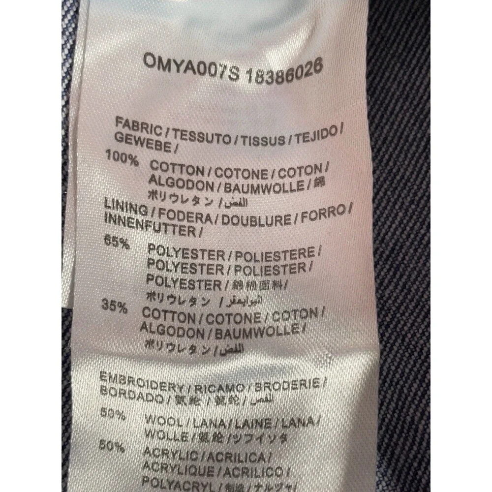 Off-White C/O Virgil Abloh Main Label Men’s Skinny Jeans Size 30 Made In Italy